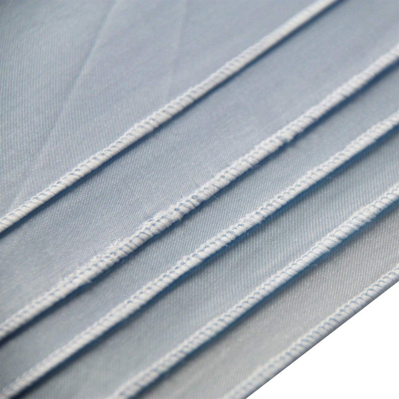Welmatch Light Blue Satin Table Runners - 5 pcs Wedding Banquet Party Event Decoration Table Runners (Light Blue, 5) - Image 3